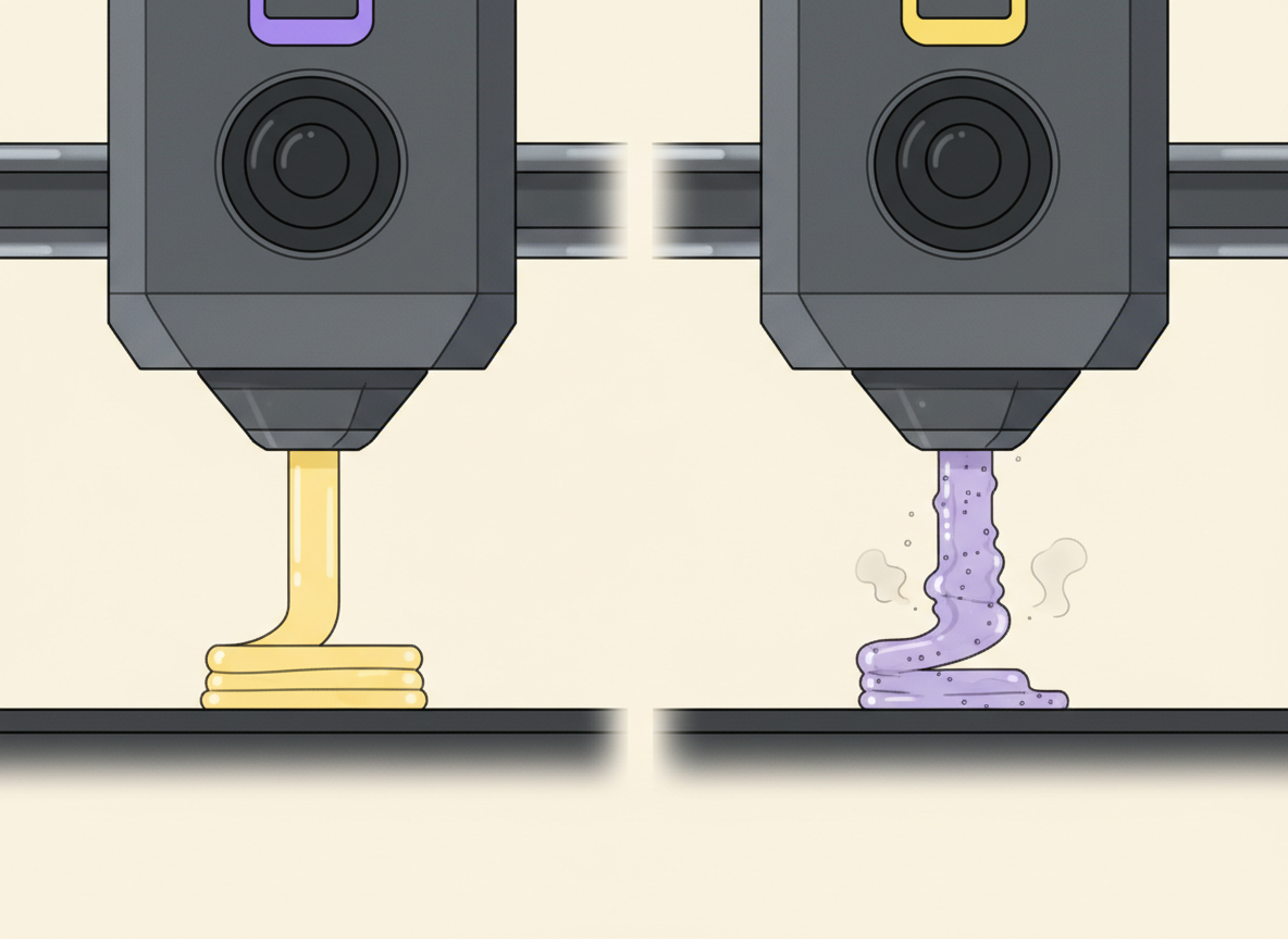 Rough 3D Print Surface: Moisture, Flow or Temperature?